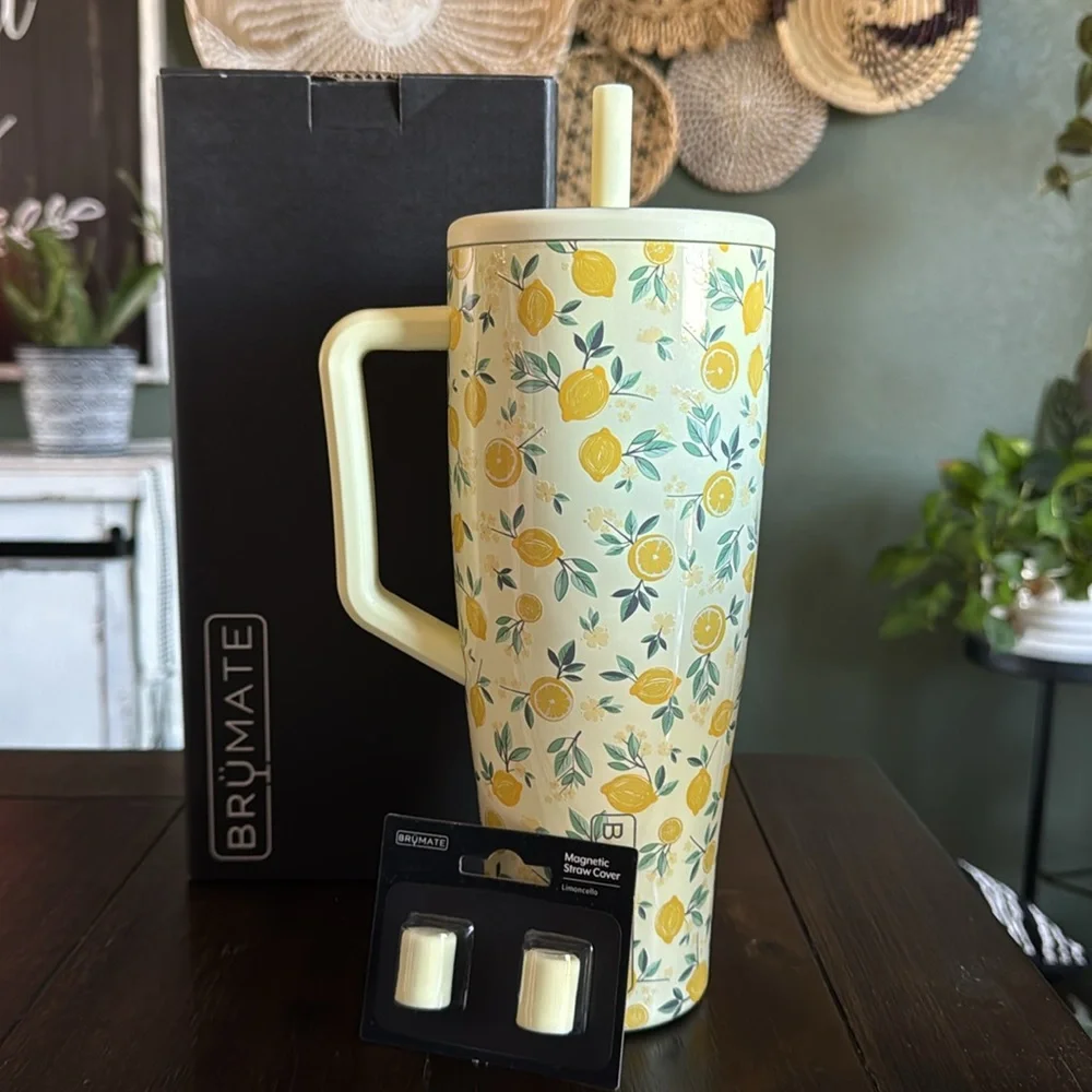 BruMate Era 40oz with Straw Covers in Limoncello! Limited Edition! New!!